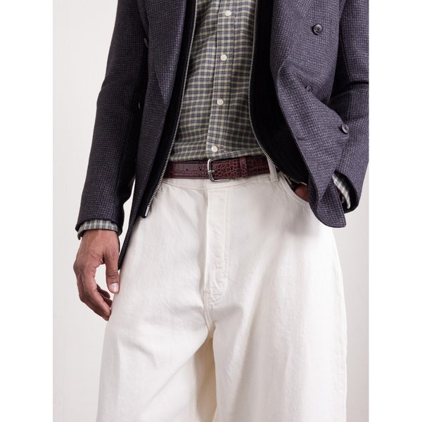 조지 클레버리 3cm 크록 가죽 벨트 46376663163005725