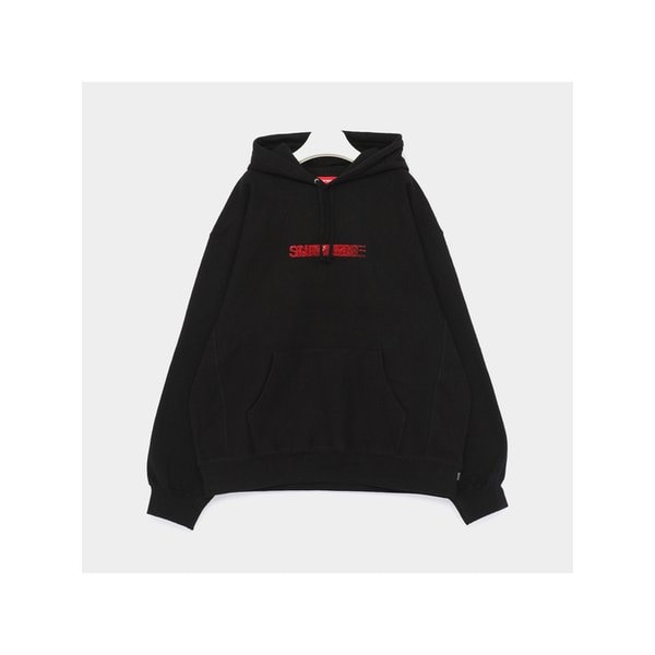 25FW 스와로브스키 모션 로고 후드 스웨트 남성 후드티 FW25SW62 BLACK