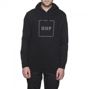 허프 STROKE LOGO PULLOVER HOOD-BLK