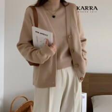 KARRA 소프트와이드가디건+이너베스트SET_A4S0023