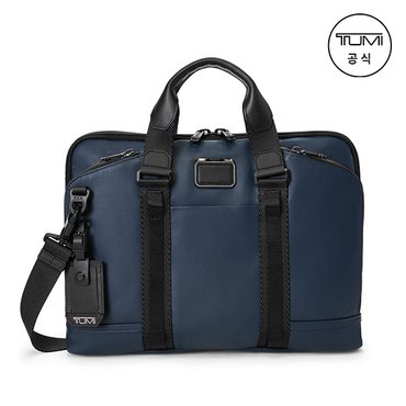 TUMI [TUMI KOREA] 알파 브라보 아카데미 브리프 서류가방 네이비 코팅 캔버스_0232790NVYC