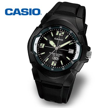 카시오 [정품] CASIO 카시오 MW-600F-1A 야광 군인 남성 우레탄 수능시계