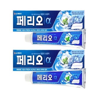 땡큐온 LG생활 페리오 뉴후레쉬 충치 알파 치약 150g x2개_P324592317