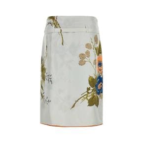 PRADA  Printed silk skirt FLORAL