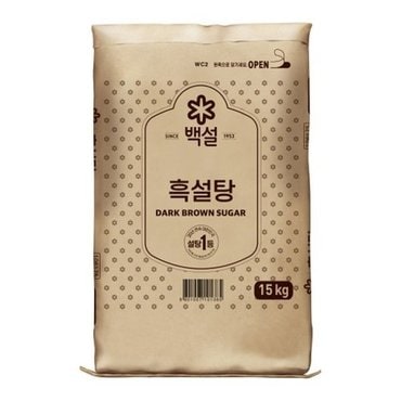 CJ제일제당 백설 흑설탕 15kg