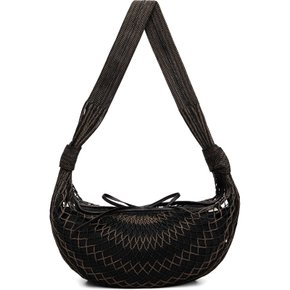 브라운 & 블랙 크루아상 필트 숄더백 BG0128 TP0006 MU425 Chevron Marron