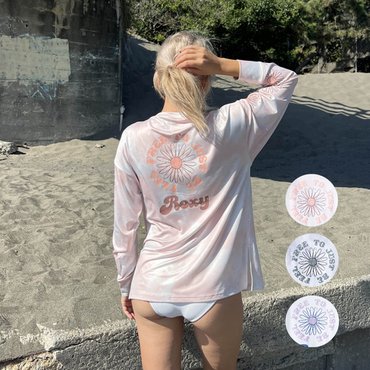 록시 FEEL FREE L/S RASH 오버핏 래쉬가드 (RE21RS197)