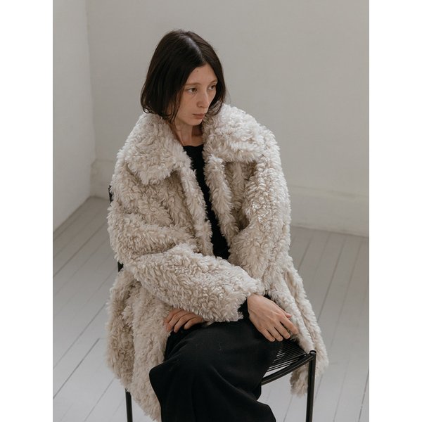 [4th]Shearling fur Half Jacket