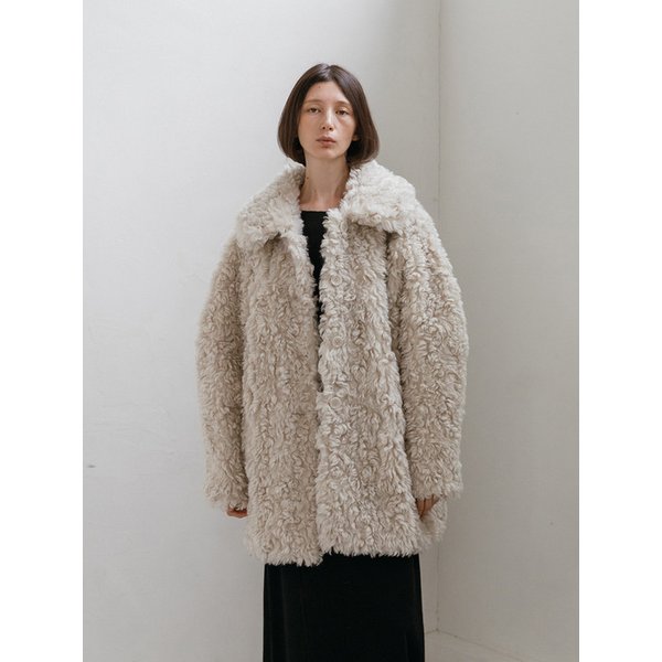 [4th]Shearling fur Half Jacket