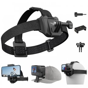 TELESIN Gopro hero11 hero10 hero9 hero8 hero7 hero6 max 헤드 스트랩 마운트 클립 마운트