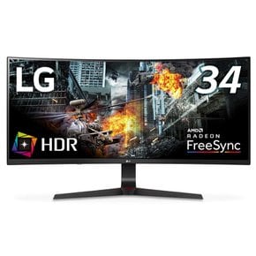 LG UltraGear 34GL750-B Ultra Wide 1080p21:9 게이밍 모니터 34인치FHD 곡면 울트라