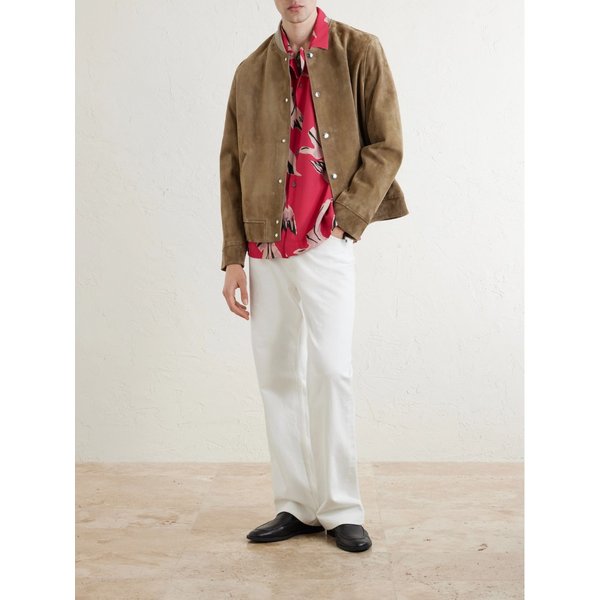 캠프 칼라 프린트 새틴 셔츠 46376663163000917