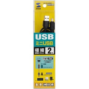 산와 KU-SLAMB520BKK USB2.0 AM-Mini 5핀 케이블 (2m)