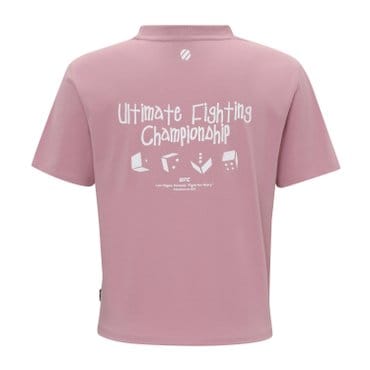 UFC SPORT UFC 우먼스 비바 레귤러핏 반팔 티셔츠 다크 핑크 U2SSW2238DP
