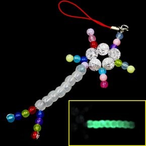 SA 신경세포 뉴런 열쇠고리 만들기(1인용 포장) 비즈 구슬 유전자 비즈공예 자외선야광 가방열쇠