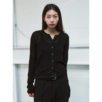 시스에이 베이컨트 시어 가디건 [black]