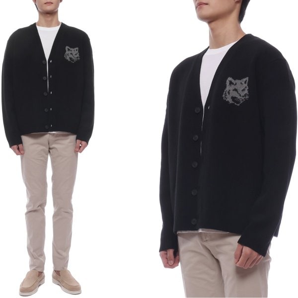 [부산점] 25FW 남성 폭스헤드 인타르시아 울 가디건 (PM00509KM0329 0391 25F)