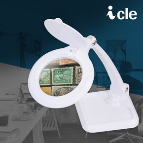 아이클 LED조명확대경 확대경스탠드 ICLE-8073 3배율