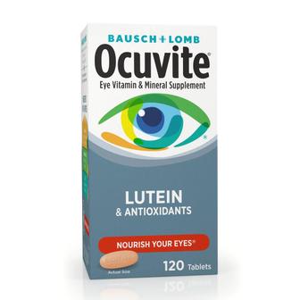  [해외직구] Bausch Lomb 바슈롬 오큐바이트 루테인 비타민 미네랄 120정 Ocuvite Vitamin & Mineral Supplement Tablets with Lutein 120