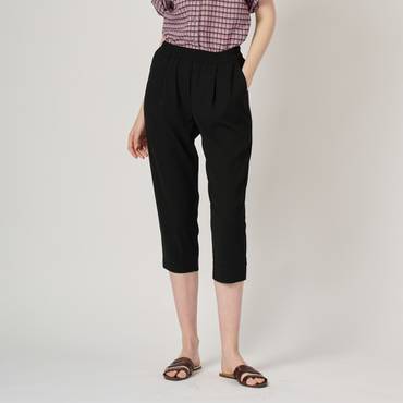 BCBG 밴딩 블록 턱 팬츠 B4F7P373