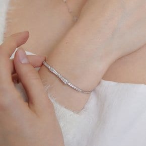 PRB079 Ball Chain Ribbon Bracelet