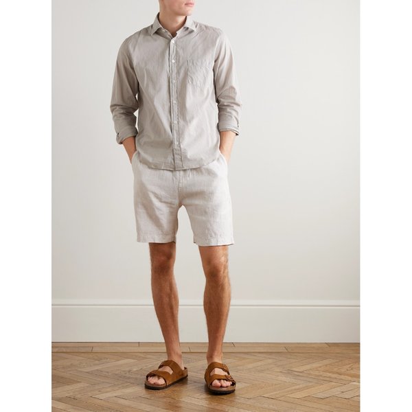 하트퍼드 조기 스트레이트 레그 리넨 버뮤다 쇼츠 46376663163009426