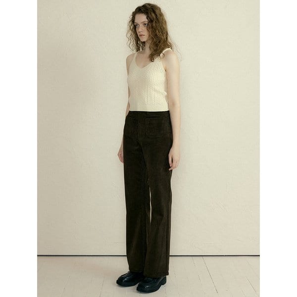 [cashmere] 139 macaron sleeveless knit (cream)