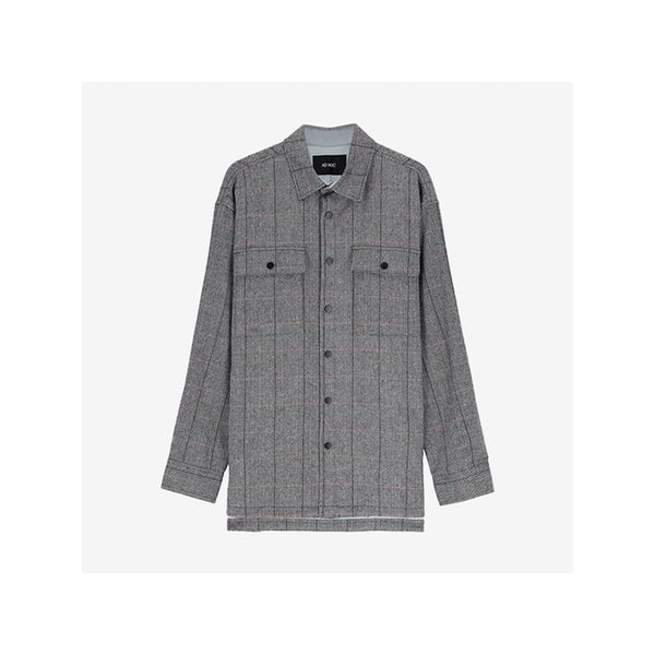 남성 헤링본 패딩셔켓 (GREY)