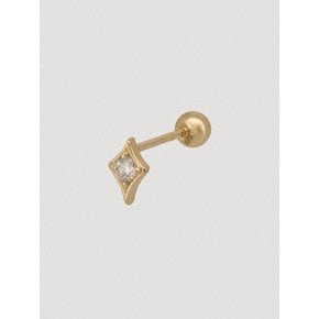 14k flash light cubic piercing