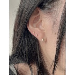 14k flash light cubic piercing