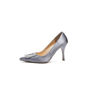 Square Crystal Stiletto_Silver Gray