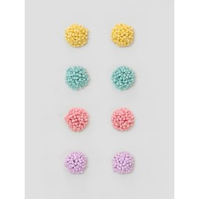 blossom party beads earrings (4colors)