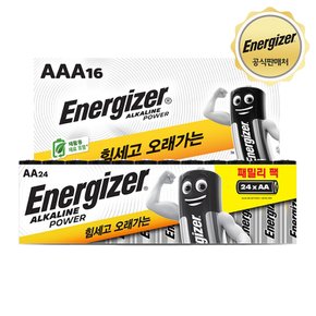 알카라인 건전지 AA 24입+AAA 16입