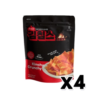  김칩스 바삭바삭 매운맛 간식안주 40g x 4개