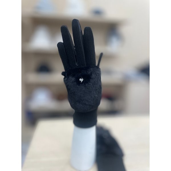 [여주점] 여성 기모 퍼 양손장갑 GQ422LGLO2 BLCK