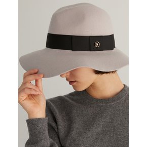 natural wool fedora nuhat (dark ivory)