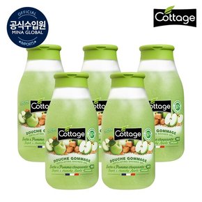 바디스크럽 슈거 앤 크런치 애플 엑스폴리에이팅 샤워 젤 270ml x 5개