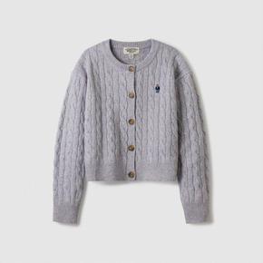 WHOAU 후아유 여성 Steve Bokasi Cable Cardigan  WHCKE4T23FSG