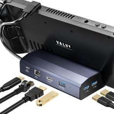 뱅그리 스팀 데크 HDMI 2.0 4K60HZ, 1000Mbps USB3.0 PD 100W USB-C 스팀 데크 도킹 스테이션