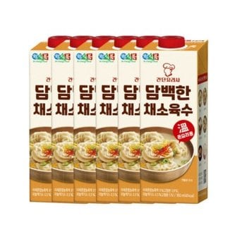 텐바이텐 정식품 기타소스 간단요리사 담백한 채소육수 950ml 6팩