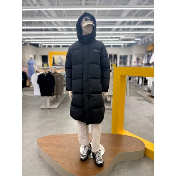 [여주점] N254UDW161  카프라 롱기장 덕다운 점퍼 099 BLACK