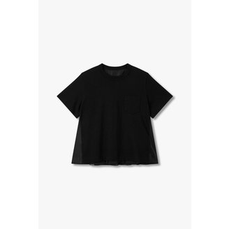 SACAI [사카이]  여성 나일론 코튼 믹스 티셔츠 6415121504