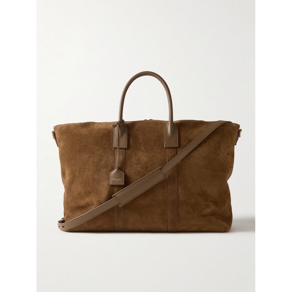 가죽 트리밍 스웨이드 토트백 1647597347246575