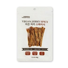 채식 안주 간식 채식육포 vegan 비건저키스파이시 40g 비건 육포