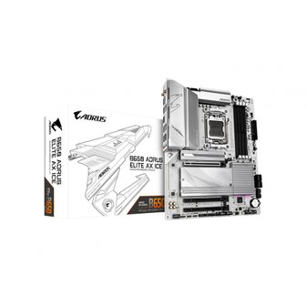  기가바이트 B650 AORUS 엘리트 AX 아이스 AMD 라이젠 7000 시리즈 호환 소켓 AM5 DDR5 백색