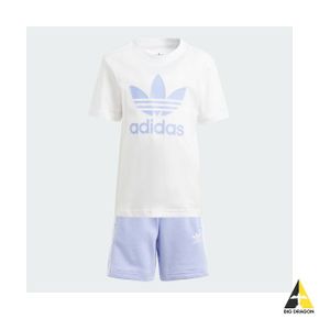 adidas 아디다스 KIDS 아디컬러 쇼츠  티 세트 IR6933