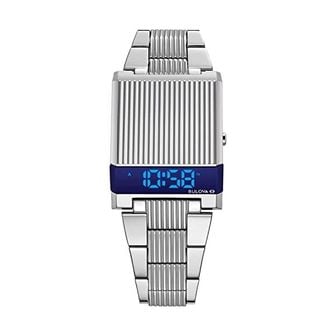  독일 부로바 남자 시계 Bulova Mens 디지털 워치 스테인리스스틸 스트랩 96C139 silver Bracelet