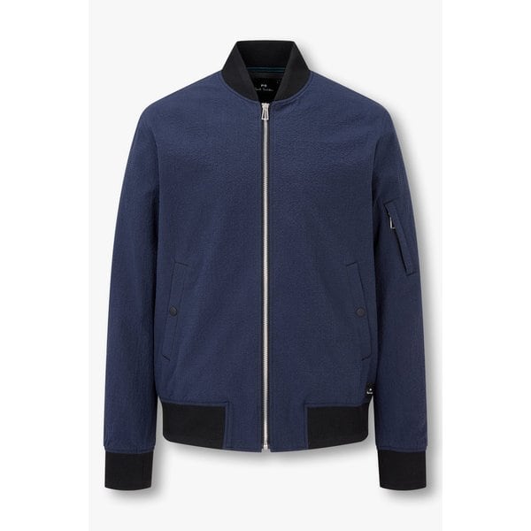 [PS PAUL SMITH] 시어서커 코튼 봄버 자켓 5735117107000