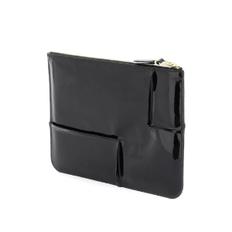 COMME DES GARCONS WALLET 남성 glossy patent leather Black