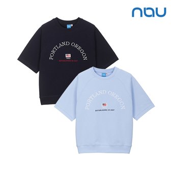 nau 공용 U 포틀랜드 스웨트 반팔_1NUTSM2914